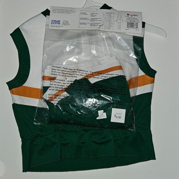 NEW Stranger Things Chrissy Cheerleader Halloween Costume Green Adult Small 4-6 - Picture 6 of 8